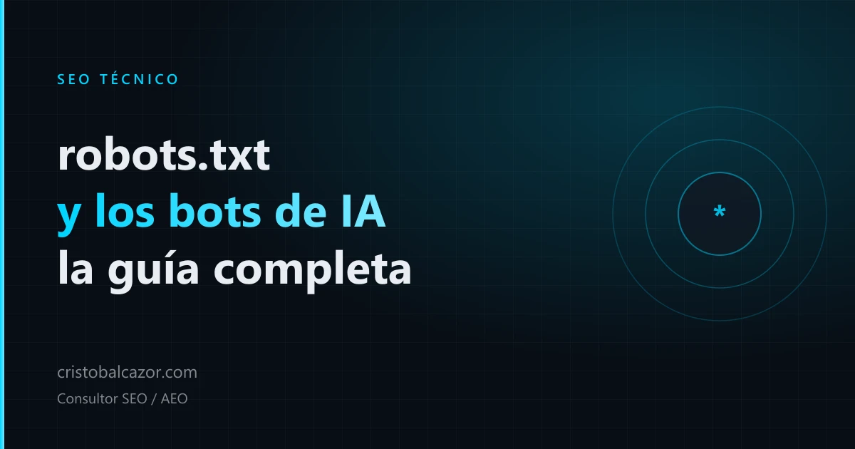 robots.txt y bots de IA: la guía completa
